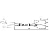 GBC 18.6000.50 - Crocodile clamps measurement cable with fork shaped terminals INSULATED CROCODILE Onetrade GBC 18.6000.50 - Crocodile clamps measurement cable with fork shaped terminals INSULATED CROCODILE Onetrade
